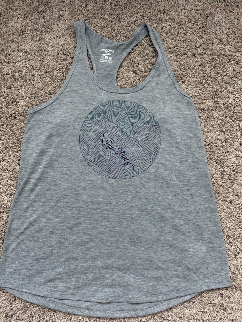 Brooks Running Distance Graphic Tank size Small